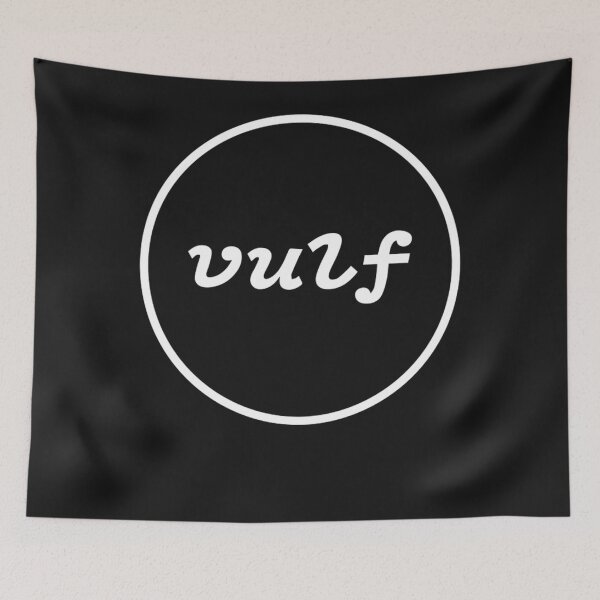 Item preview, Inscription Vulf in White Circle  designed and sold by UmarKhurshid.