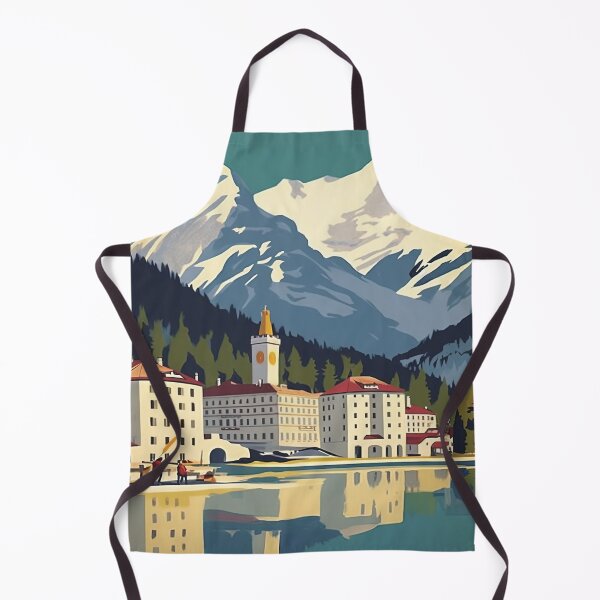 Item preview, Saint Moritz,Switzerland Ski Travel Poster designed and sold by BokeeLee.