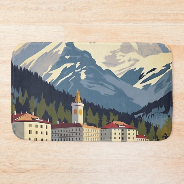 Item preview, Saint Moritz,Switzerland Ski Travel Poster designed and sold by BokeeLee.