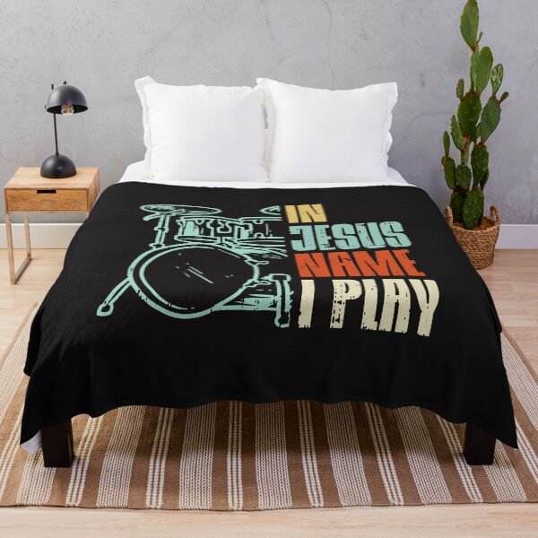 Item preview, Jesus  Name I Play Drums God Drumming Music Christian Drummer designed and sold by ChaiSonSirionga.