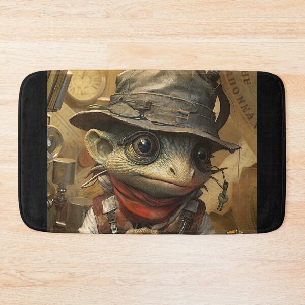 Item preview, Scientist and researcher,adventurer lizard  dressed in tie vest and fashionable and elegant clothes  designed and sold by Hermossa-Art.