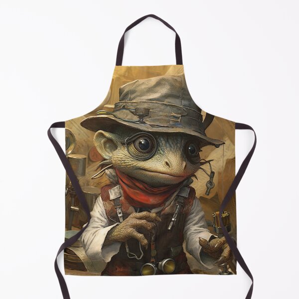 Item preview, Scientist and researcher,adventurer lizard dressed in tie vest and fashionable and elegant clothes designed and sold by Hermossa-Art.