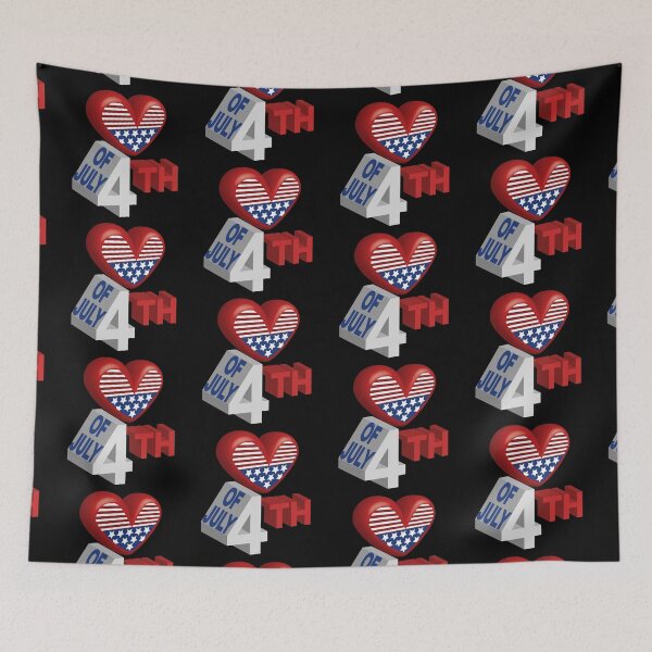 Item preview, 4th Of July 3D Art designed and sold by Ayesha Saleem.