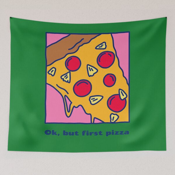 Item preview, Ok, But First Pizza. Cool Comic Style Pizza Lovers designed and sold by Rebel-Design.