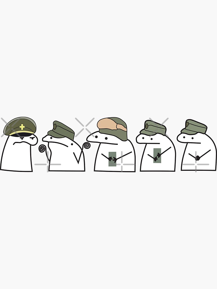 Armed Florks of Ukraine - Funny ZSU Flork AFU Florks Characters By  Florkofcows Sticker for Sale by Aide