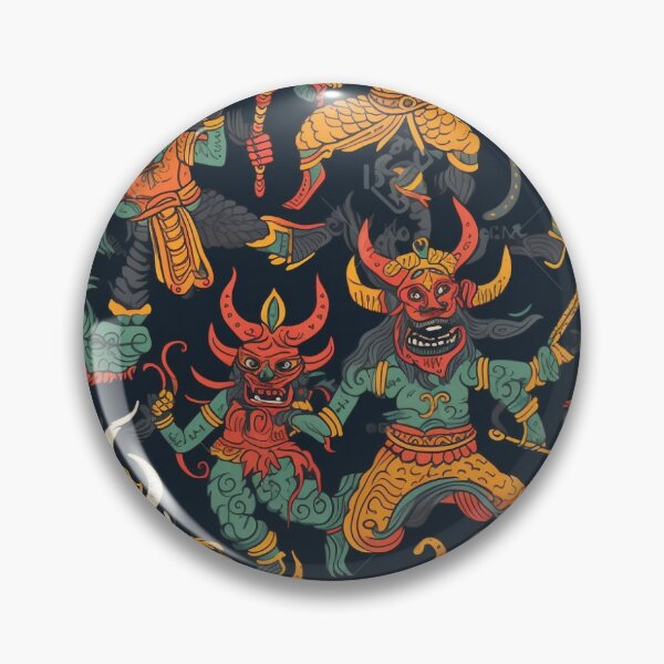 Item preview, Dancing demons tile 12 designed and sold by TheWhiteBear.