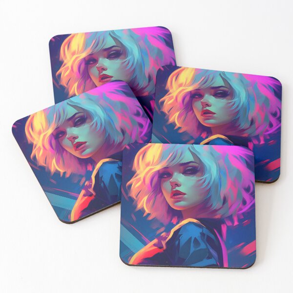 Item preview, Beautiful neon blonde girl designed and sold by Clearmind-Arts.