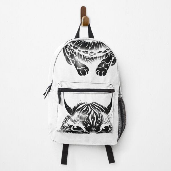 Item preview, love cat boho black white with horns designed and sold by badbug.