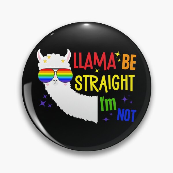 Item preview, Rainbow Llama Be Straight I'm Not LGBT Quote designed and sold by ontrendshirts.