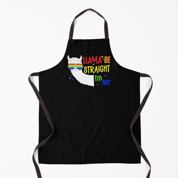 Item preview, Rainbow Llama Be Straight I'm Not LGBT Quote designed and sold by ontrendshirts.