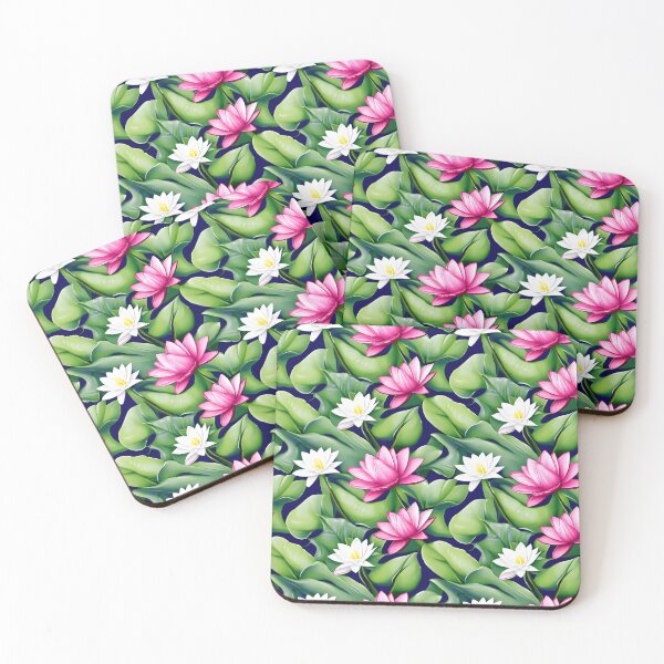 Item preview, Seamless Floral Design Pattern with White and Red Lily flowers designed and sold by kiyaansh16.