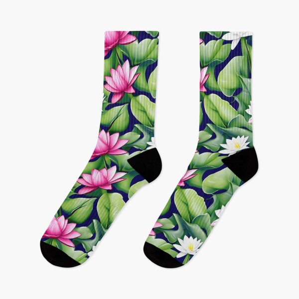 Item preview, Seamless Floral Design Pattern with White and Red Lily flowers designed and sold by kiyaansh16.