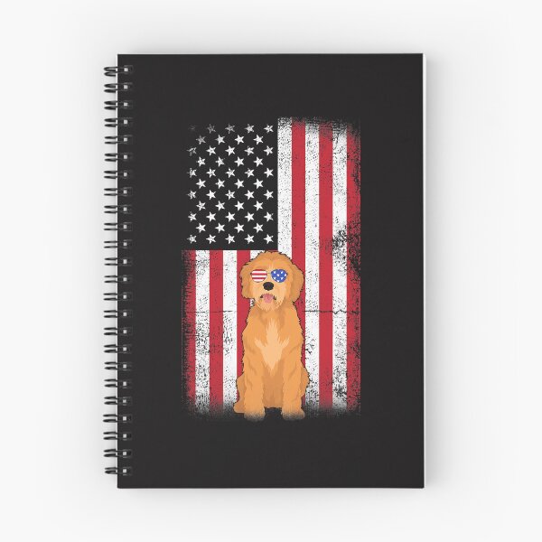 Item preview, Goldendoodle Dog USA Flag Boys Girls Men Women 4th Of July designed and sold by KoushtubhKalla.