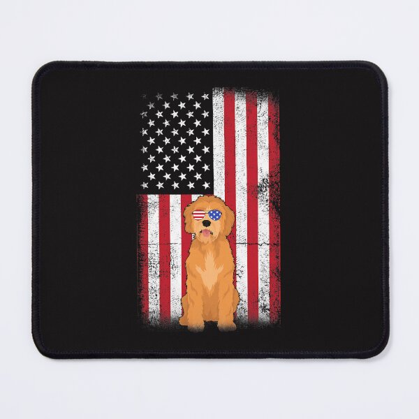 Item preview, Goldendoodle Dog USA Flag Boys Girls Men Women 4th Of July designed and sold by KoushtubhKalla.