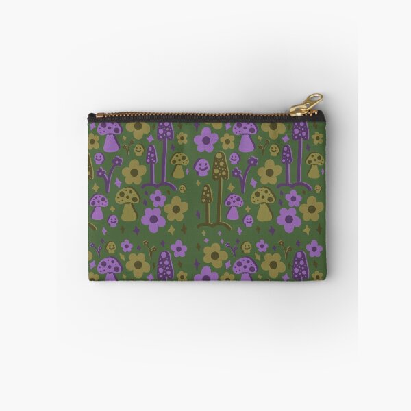 Item preview, Smiley Mushrooms and Funky Flowers Print designed and sold by Heids953.