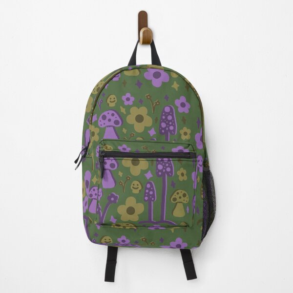 Item preview, Smiley Mushrooms and Funky Flowers Print designed and sold by Heids953.
