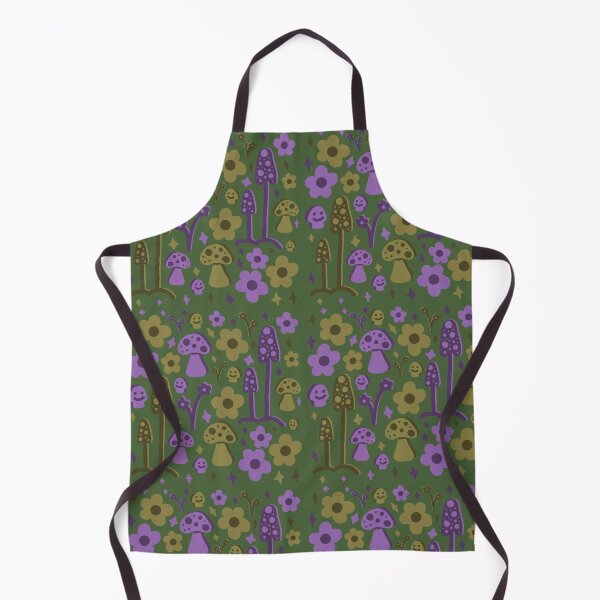 Item preview, Smiley Mushrooms and Funky Flowers Print designed and sold by Heids953.