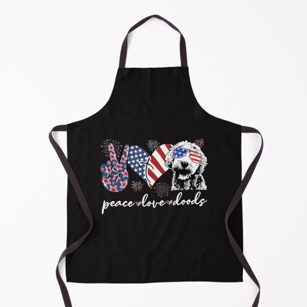 Item preview, Goldendoodle Peace Love Doods Goldendoodle USA Flag Doodle 4th of July Doodle Dog designed and sold by KoushtubhKalla.
