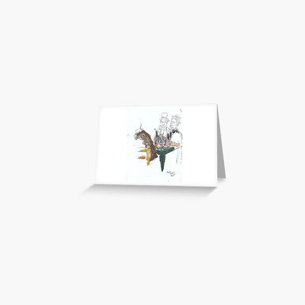 Sketching Renoir Greeting Card