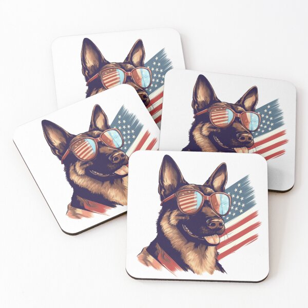 Item preview, German Shepard Dog On American Independence Day  designed and sold by A2Z-Printz.