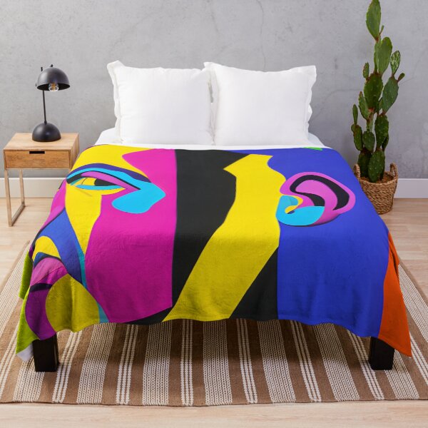 Item preview, Vibrant pop art style male portrait. Man staring in contemporary style designed and sold by mahercara.