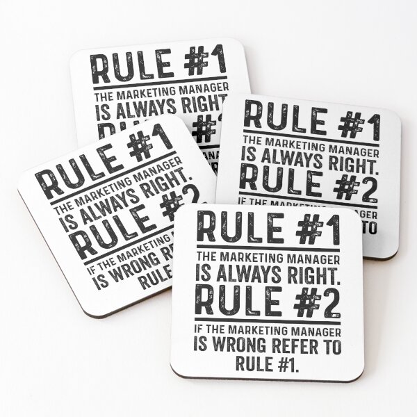 Item preview, Rule No 1 The Marketing Manager Is Always Right designed and sold by kamrankhan.