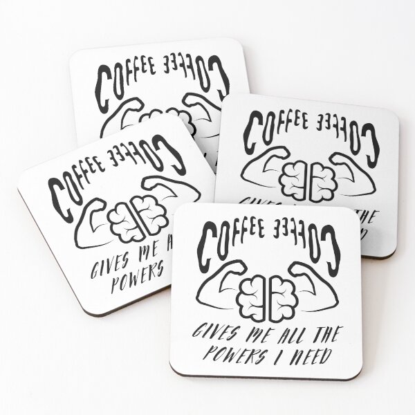 Item preview, Coffee Gives Me All The Powers I Need designed and sold by Quirky Dez.