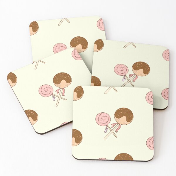 Item preview, Cute chocolate dipped cakesicle and strawberry flavored lollipop sticker designed and sold by DozyJov.