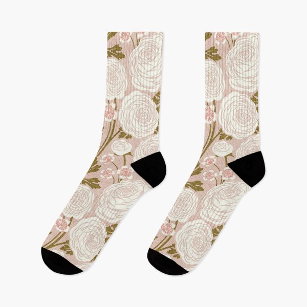 Item preview, Buttercups ranunculus garden // blush pink background natural white flowering plants spring and summer blossom flowers sunburst yellow leaves mom designed and sold by SelmaCardoso.