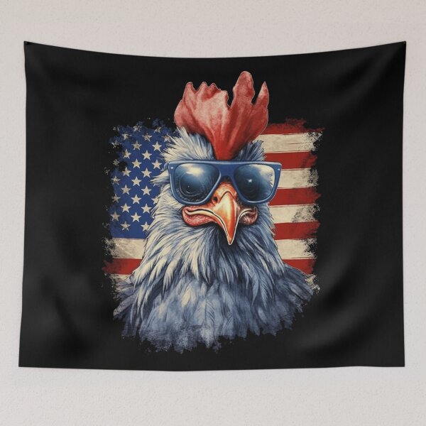 Item preview, Patriotic Chicken designed and sold by FreakamaGeek.