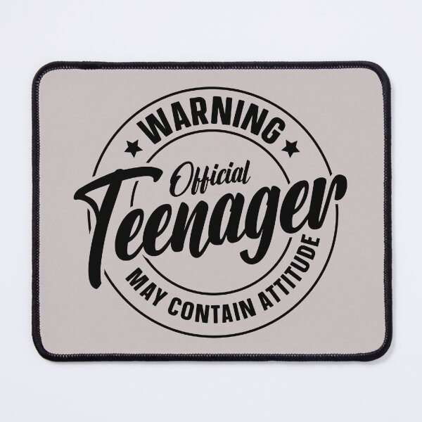 Item preview, Warning Official Teenager May Contain Attitude designed and sold by simmoredsign.