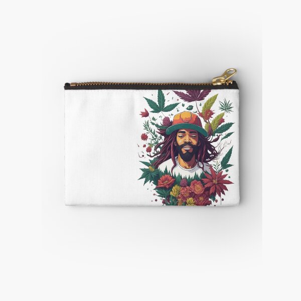 Item preview, Rastafari guy of dreadlock hair covered with flowers and marijuana leaves designed and sold by Sashindra Wijayarathna.