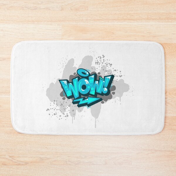 Item preview, WOW! - paint splash graffiti design designed and sold by RinaGArt.