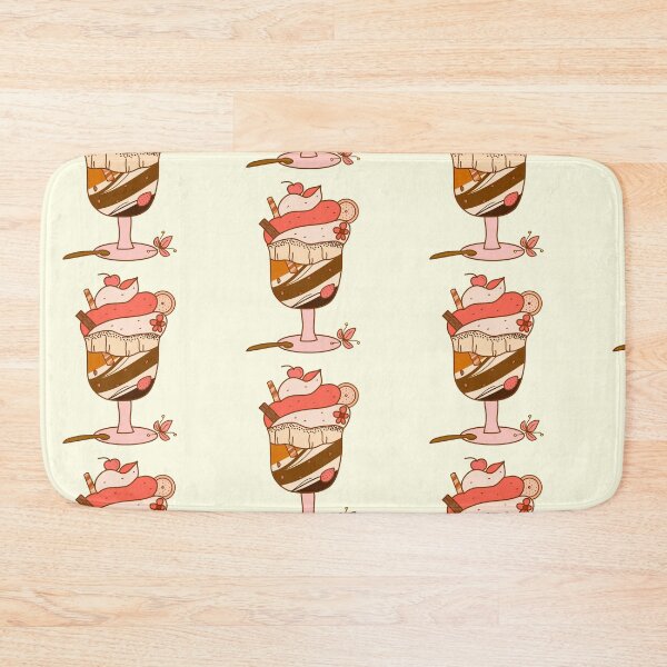 Item preview, Cute strawberry, cherry, and chocolate ice cream sundae sticker designed and sold by DozyJov.
