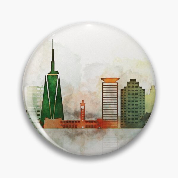 Item preview, Nairobi Skyline Watercolor, Capital of Kenya, Africa, Travel Print designed and sold by DimDom.
