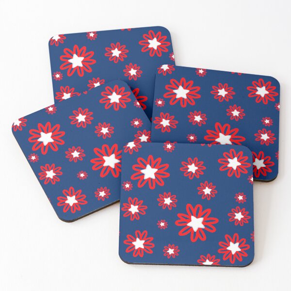 Item preview, Flower Redwhiteblue designed and sold by TOCPaintsForMe.