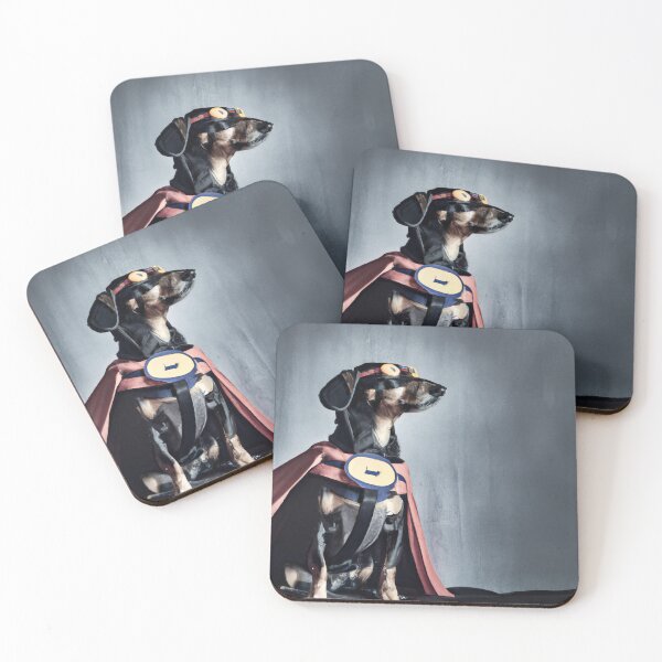 Item preview, Dachshund Superhero #9 designed and sold by DachshundClub.