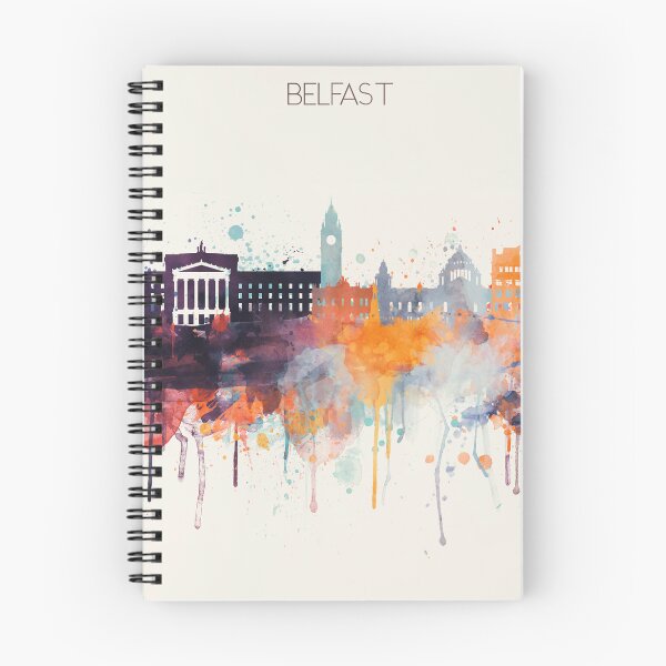 Item preview, Belfast Skyline Watercolor, Northern Ireland art,Travel Print designed and sold by DimDom.