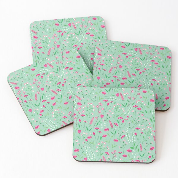 Item preview, Wild pastel garden designed and sold by The Pattern Mill.