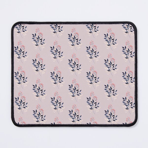 Item preview, Pink and Blue Berries and Leaves Design with a Dusty Lilac background designed and sold by AquarelleSurbhi.