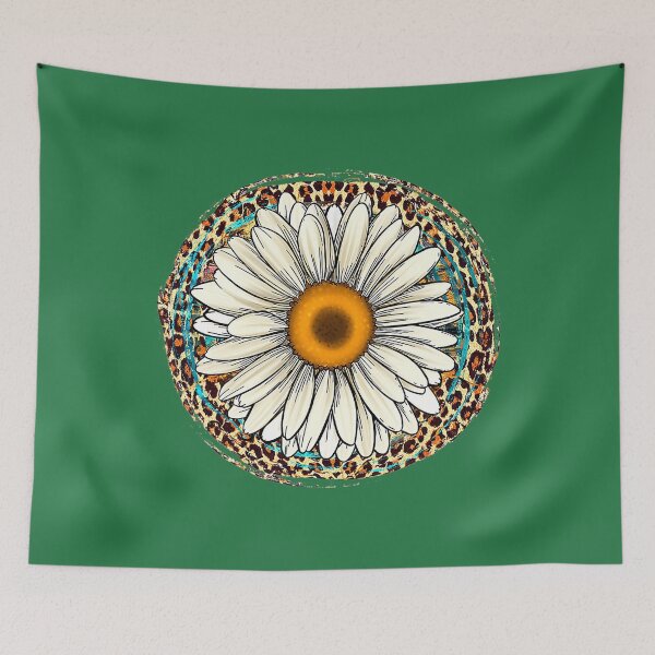 Item preview, Daisy Leopard Flower Western Southern Hippy Boho 	 		 designed and sold by ysmmgvvaxw67.