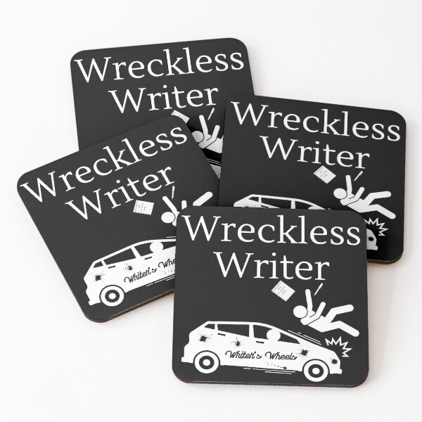 Item preview, Wreckless Writer - White Text designed and sold by TheKnightWriter.