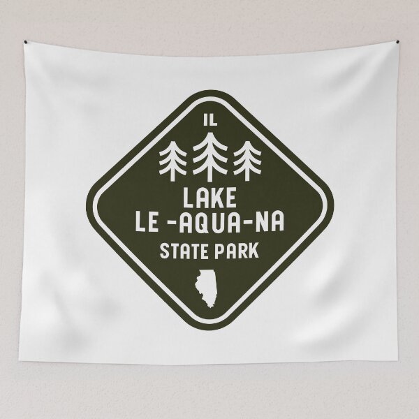 Item preview, Lake Le-Aqua-Na State Park Illinois designed and sold by bivenart.