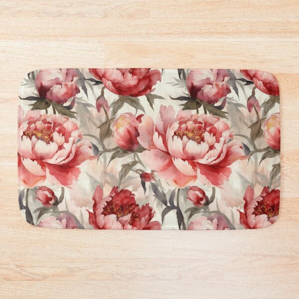 Item preview, Peony Flower Pattern Watercolor Alex Maleev Style Pink designed and sold by Japanattis.