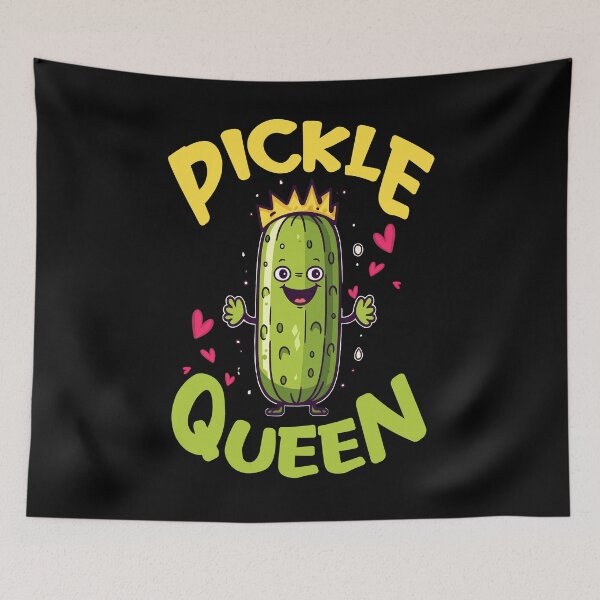 Item preview, Pickle Queen Vegan Funny Cucumber Vegetable  designed and sold by Digital Story Time.