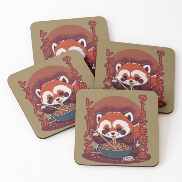 Item preview, Red Panda Eat Ramen designed and sold by Crystarowz.