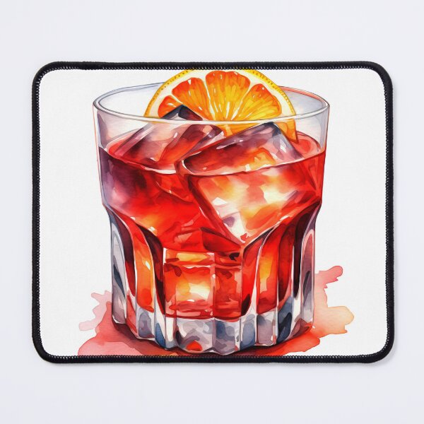 Item preview, Negroni Drink Clipart, Gin Cocktail, Juniper Drink Art, Gin Mix, Tonic Water, Botanical Cocktails, Gin Drink Oil, Party Cocktail Art designed and sold by CoolorPainting.