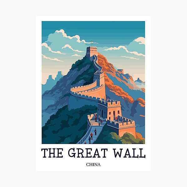 Item preview, The Great Wall of China - ChinaTravel Print - TP009 designed and sold by StudioRedKoala.