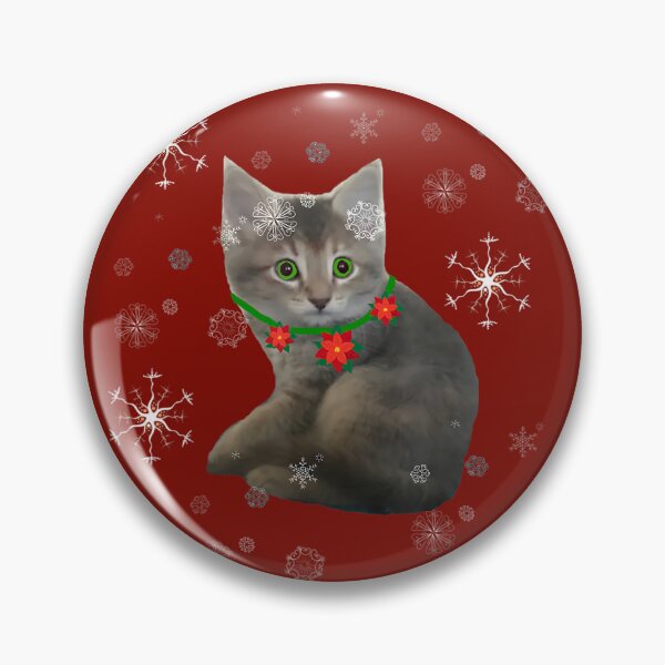 Item preview, Cute Kitten in snow flakes winter holiday 	 for all ages	 designed and sold by anbmudyxlv64.
