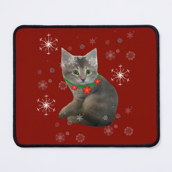 Item preview, Cute Kitten in snow flakes winter holiday 	 for all ages	 designed and sold by anbmudyxlv64.